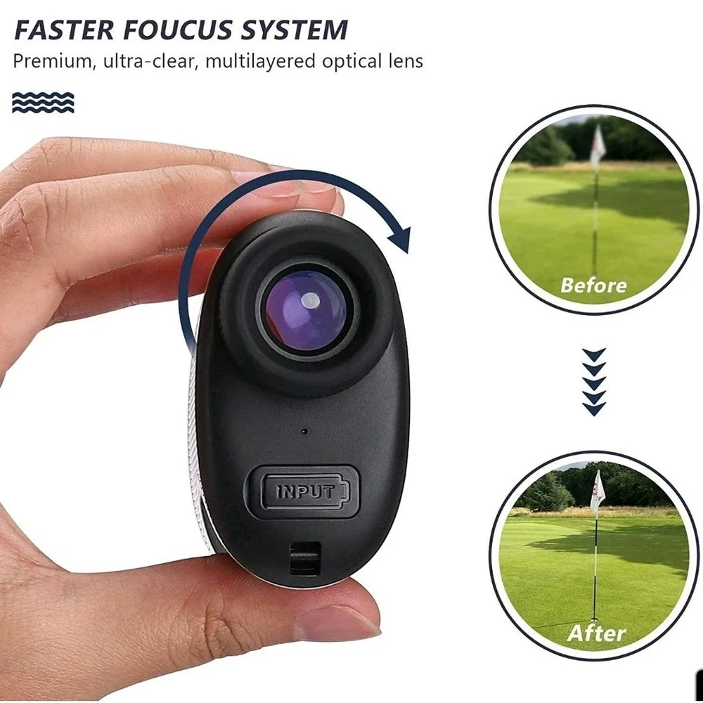 TACKLIFE MLR02 Golf Laser Rangefinder 900 Yard Flag Lock Vibration USB-C
